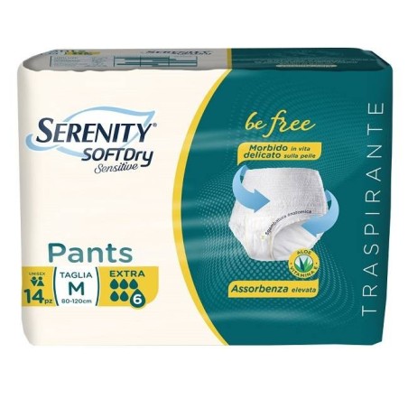 Serenity Pants Sd Sensitive Extra M 14 Pezzi