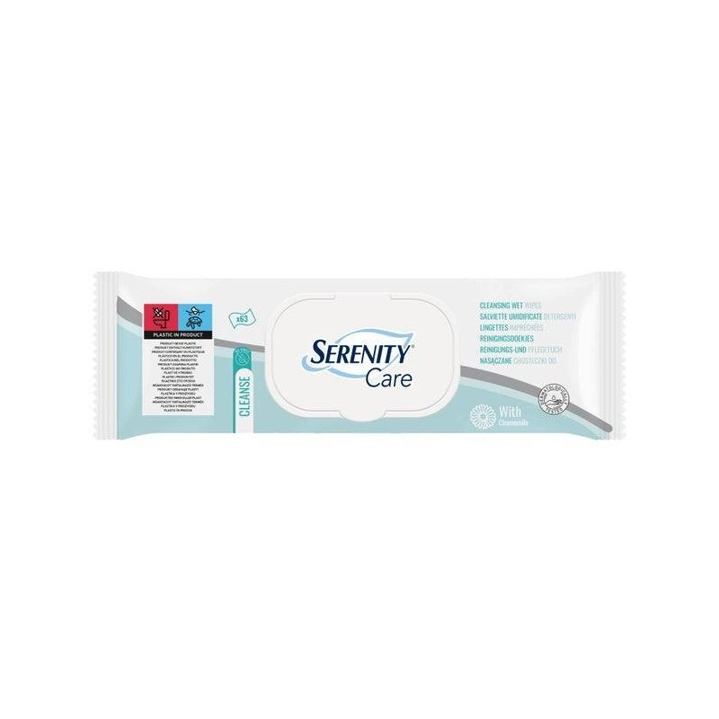 Serenity Care Salviette Umidificate Detergenti 63 Pezzi