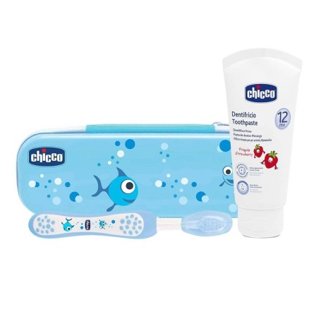 Chicco Set Dentale Azzurro Con Fluoro