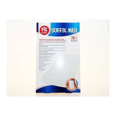 Pikdare Cerotto Pic Soffix Med In Tnt Con Tampone Centrale Assorbente Sterile Monouso 10x12 Cm Antibatterico 5 Pezzi