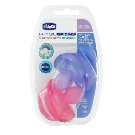 Chicco Gommotto In Silicone Girl 16-36 Mesi 2 Pezzi