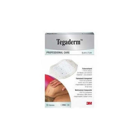 3m Italia Tegaderm Medicazione Impermeabile Trasparente 5 Pezzi 6x7 Cm