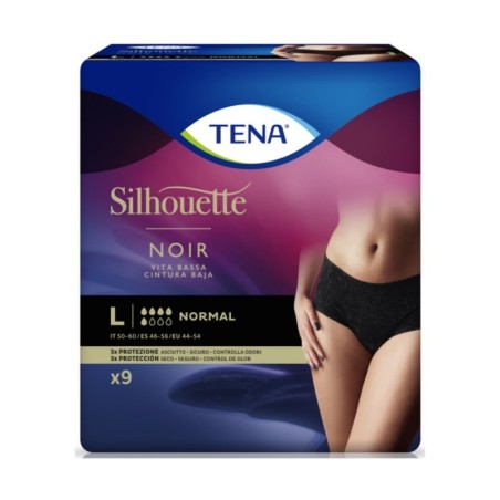 Essity Italy Tena Silhouette Noir L 9 Pezzi