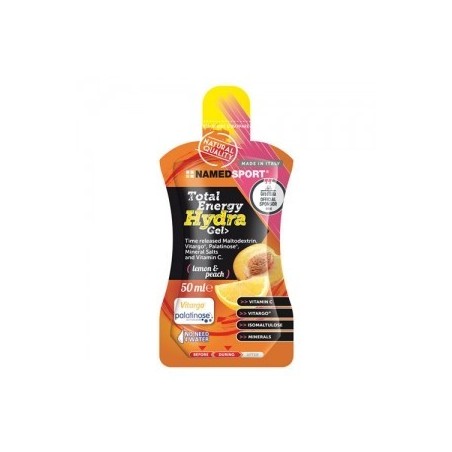 Namedsport Total Energy Hydra Gel Lemon & Peach 50 Ml