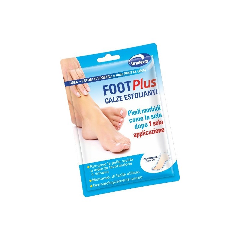 Di-va Uraderm Foot Plus Calze Esfolianti 2 Pezzi Da 20 Ml