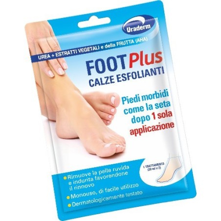 Di-va Uraderm Foot Plus Calze Esfolianti 2 Pezzi Da 20 Ml