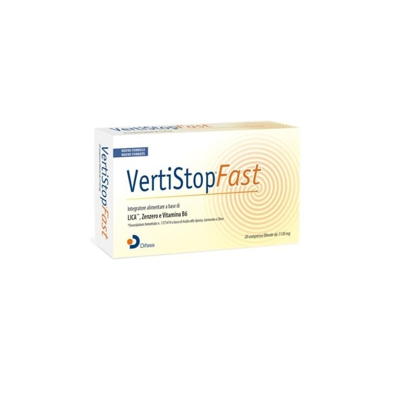 Difass International Vertistop Fast 20 Compresse