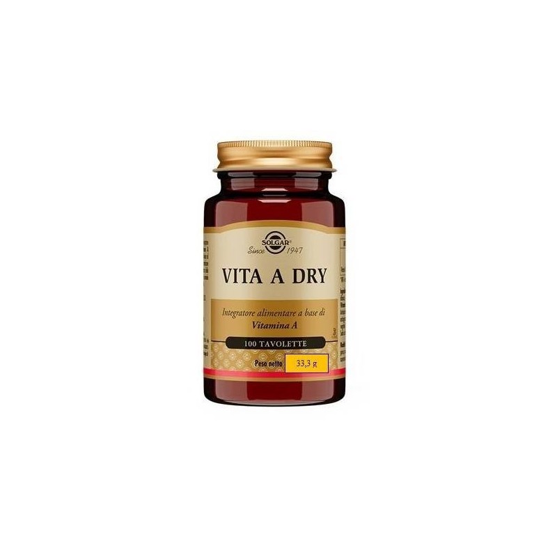 Solgar It. Multinutrient Vita A Dry 100 Tavolette