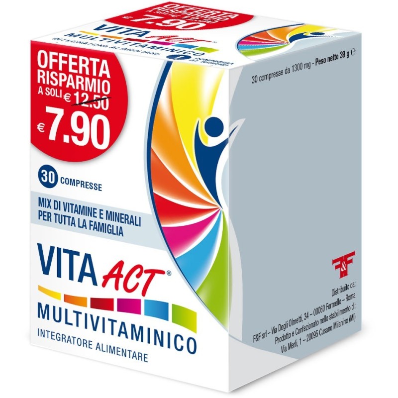 F&f Vita Act Multivitaminico 30 Compresse