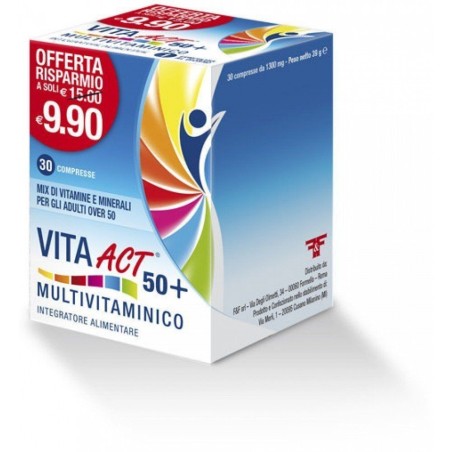 F&f Vita Act 50+ Multivitaminico 30 Compresse