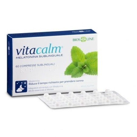 Bios Line Vitacalm Melatonina Sublinguale 60 Compresse 1 Mg