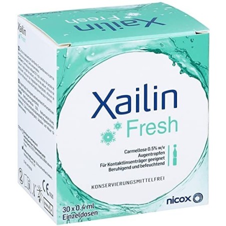 Visufarma Xailin Fresh Gocce Oculari Carbossimetilcellulosa 0,5% 30 Flaconcini Monodose 0,4 Ml