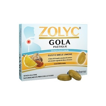 Shedir Pharma Unipersonale Zolyc Gola Miele/limone Senza Zuccheri 36 Pastiglie