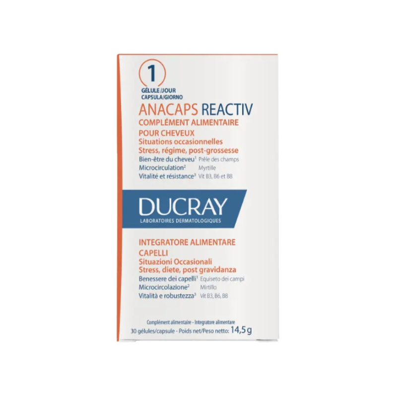 Ducray Anacaps Reactiv Integratore per capelli 30 capsule