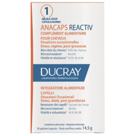 Ducray Anacaps Reactiv Integratore per capelli 30 capsule