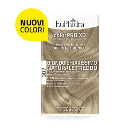 Zeta Farmaceutici Euphidra Colorpro Xd 907 Biondo Chiaro Mogano Naturale F Colore + Attivante + Balsamo + Cuffia + Guanti