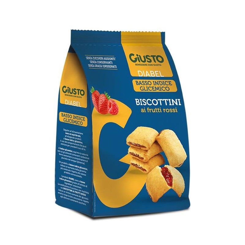 Farmafood Giusto Diabel Biscottini Frutti Rossi 250 G