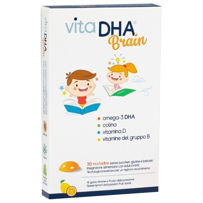 U. G. A. Nutraceuticals Vitadha Brain 30 Morbidine Al Gusto Fragola E Limone