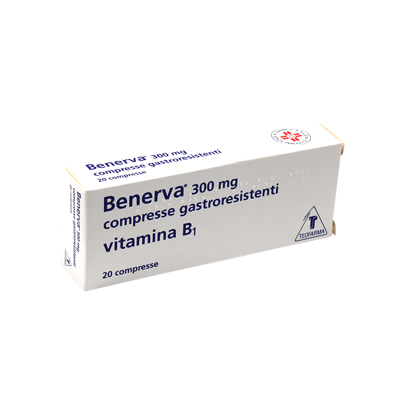 Gmm Farma Benerva 300 Mg Compresse Gastroresistenti Tiamina Cloridrato 