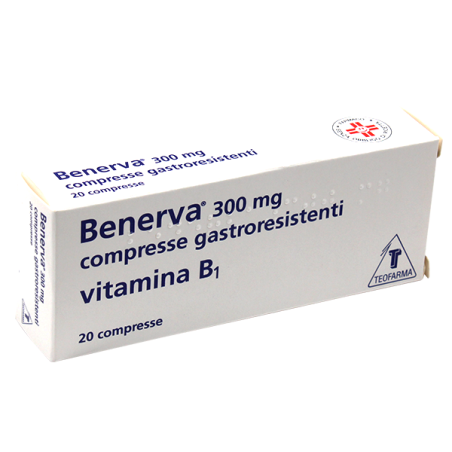 Gmm Farma Benerva 300 Mg Compresse Gastroresistenti Tiamina Cloridrato 