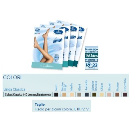 Desa Pharma Sauber Collant 140 Denari Maglia Microrete Neutro Beige 2 Linea Classica