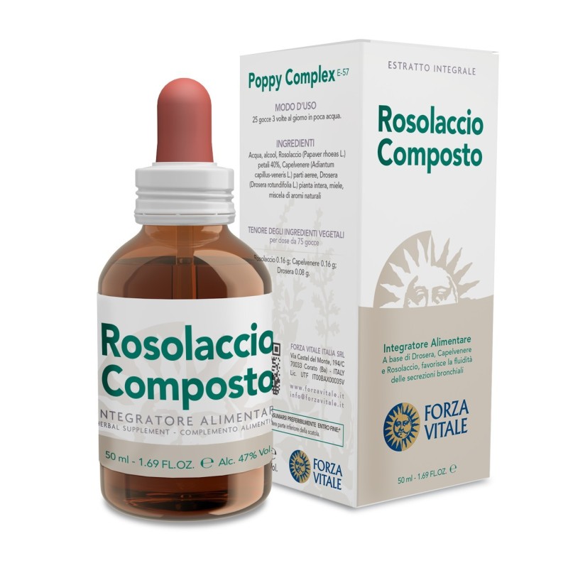 Forza Vitale Italia Ecosol Rosolaccio Composto Gocce 50 Ml