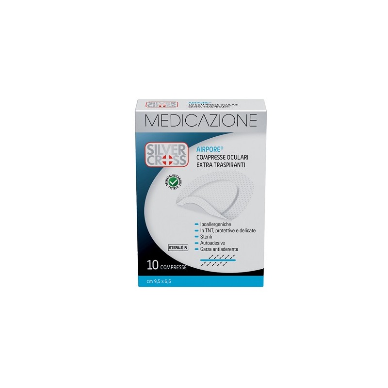 Comifar Distribuzione Silvercross Airpore Medicazione Oculare 10 Pezzi