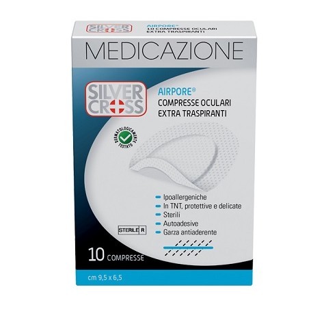 Comifar Distribuzione Silvercross Airpore Medicazione Oculare 10 Pezzi