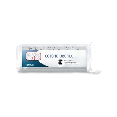 Comifar Distribuzione Cotone Idrofilo Silver Cross 500g 1 Pezzo