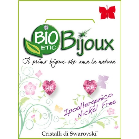 Bioetic Bijoux Orecchino Cuore 5mm Rose