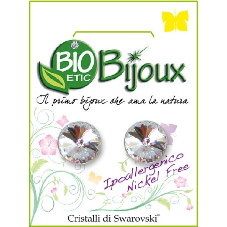 Bioetic Bijoux Orecchino Rivolo 10mm Crystal