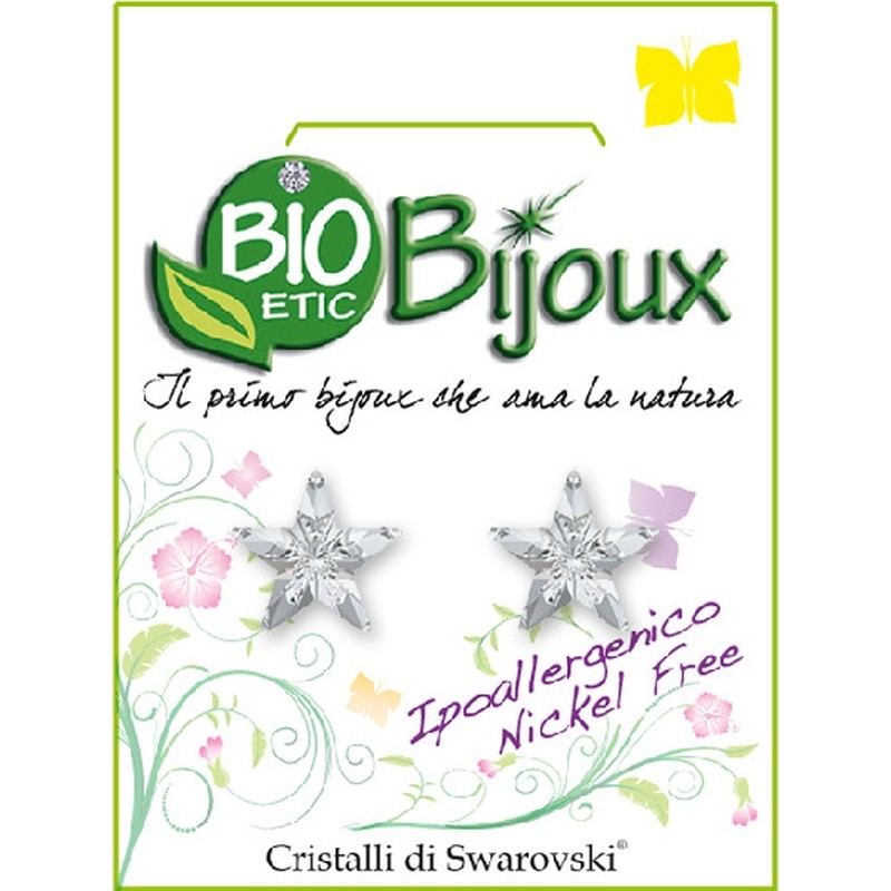 Bioetic Bijoux Orecchino Stella 10mm Crystal