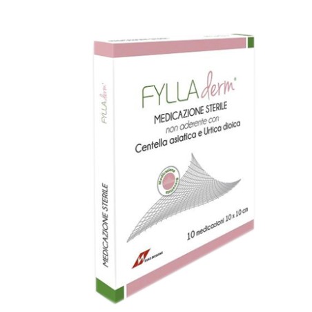 Svas Biosana Medicazione Sterile Non Aderente Fylladerm 10 X 10 Cm X 10 Buste