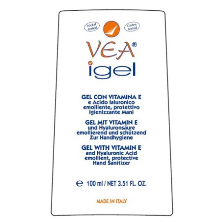 Hulka Vea Igel Gel Mani Igienizzante Vitamina E Acido Ialuronico 100 Ml