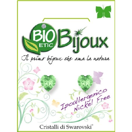 Bioetic Bijoux Orecchino Cuore Peridot 6mm