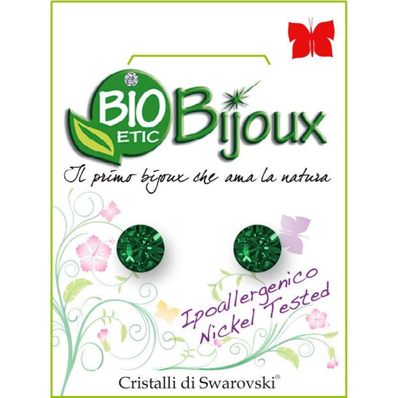 Bioetic Bijoux Orecchino Xirius 6,2 Mm Emerald