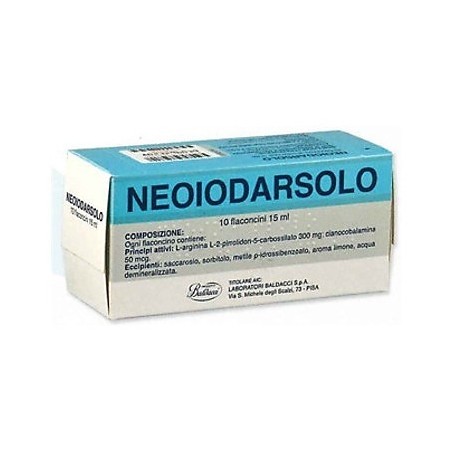 Laboratori Baldacci Neoiodarsolo L-arginina L-2-pirrolidon-5-carbossilato E Cianocobalamina