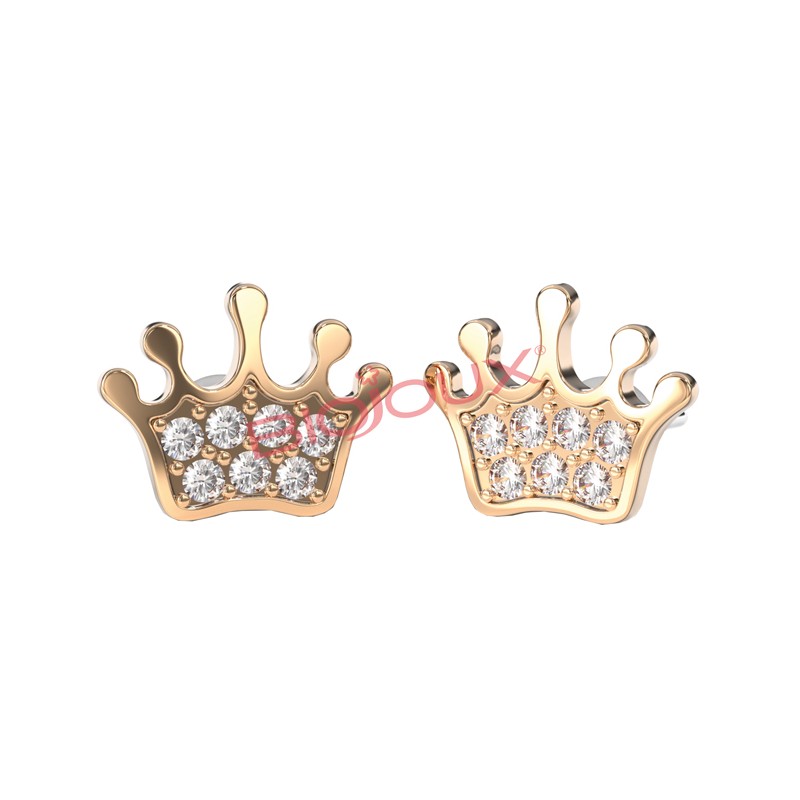 Sanico Bjt707 Orecchini Baby Crown Rg