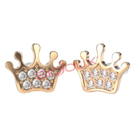 Sanico Bjt707 Orecchini Baby Crown Rg