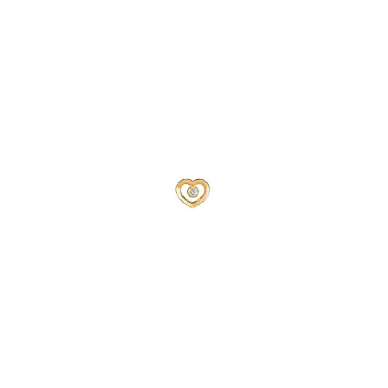 Sanico Bjt207 Orecchini Heart Solitaire Gold Plated