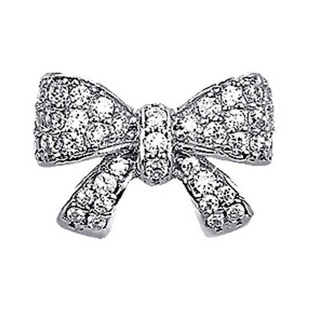 Sanico Bjt208 Orecchini Bow Tie Crystal Stainless Steel