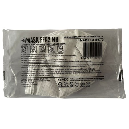 Italhealth Mascherina +39mask Ffp2 Bianco 15 Pezzi