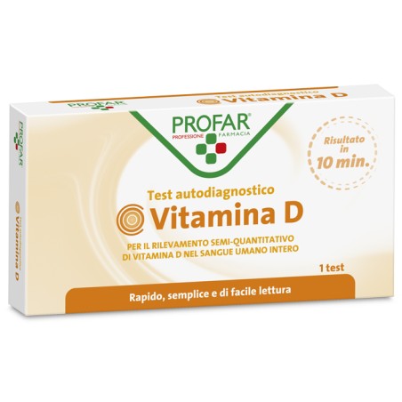 Federfarma. Co Profar Test Vitamina D Rilevazione Semi-quantitativa Vitamina D Nel Sangue Umano Intero 1 Pezzo