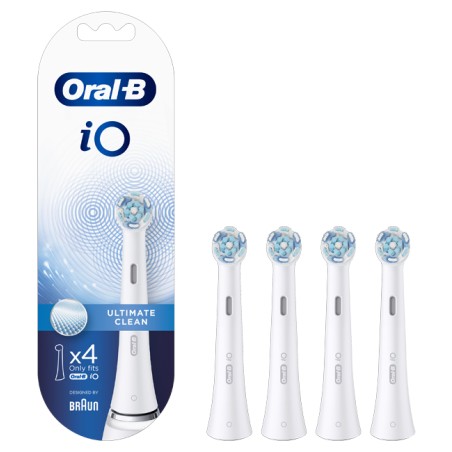 Procter & Gamble Oralb Power Refill Io Ultimate Clean White 4 Pezzi