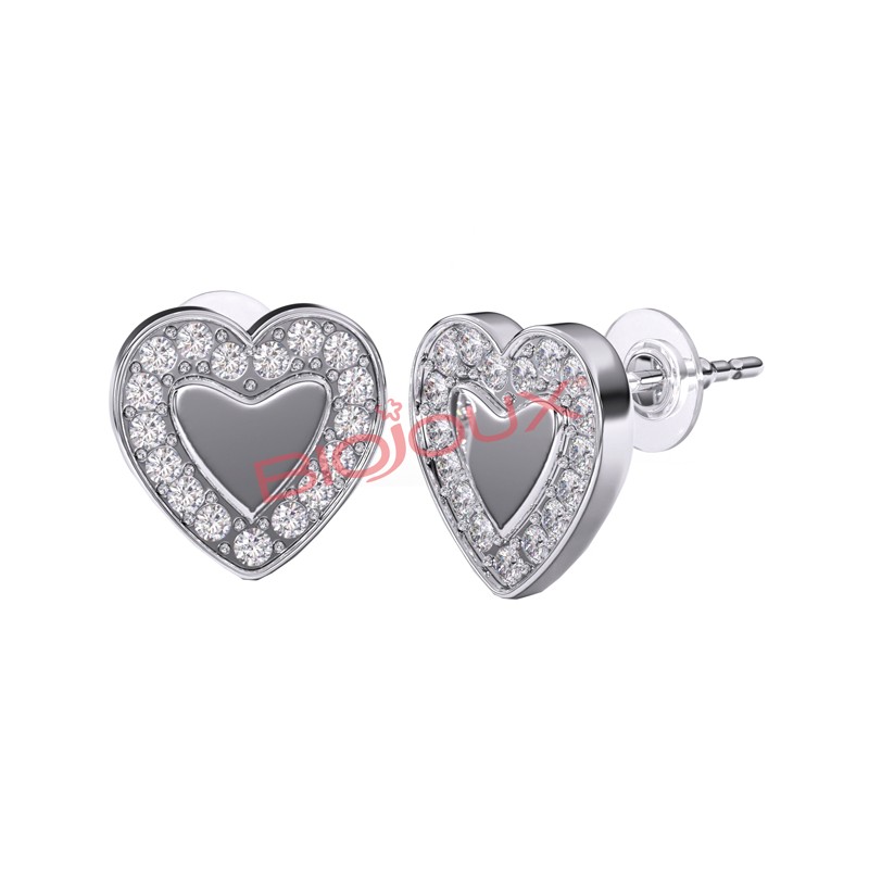 Sanico Bjt249 Orecchini Love Me Heart Stainless Steel