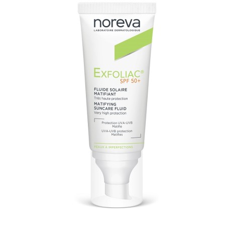 Noreva Italia Exfoliac Fluide Solaire Matifiant Spf50+ 40 Ml