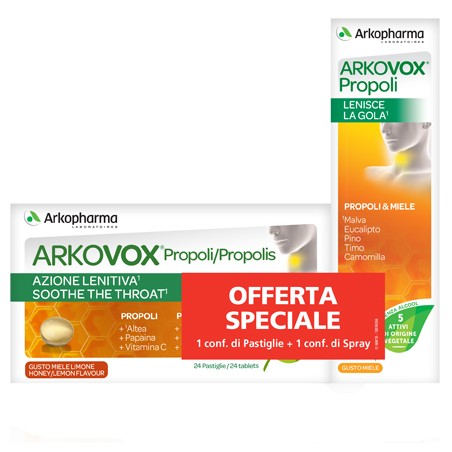 Arkofarm Arkovox Propoli Pack 24 Compresse + Spray 30 Ml