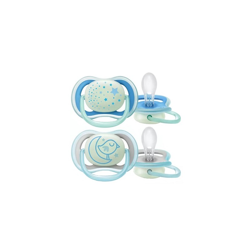 Philips Avent Succhietto Ultra Air Night 6-18m Maschio 2 Pezzi