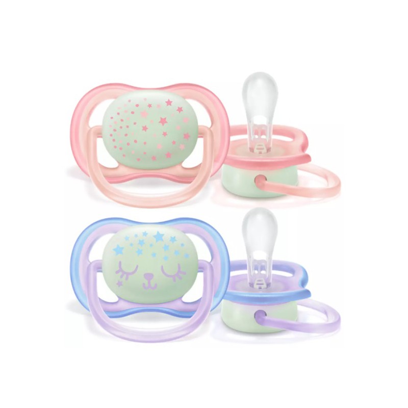 Philips Avent Succhietti Ultra Air Night Femmina 2 Pezzi