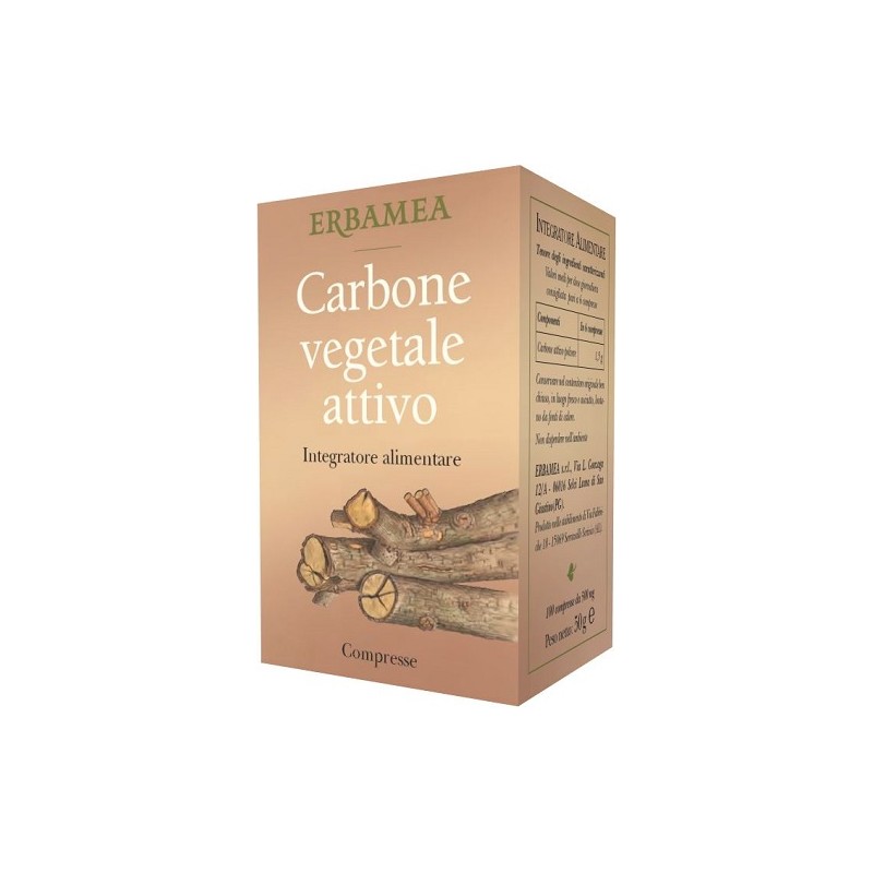 Erbamea Carbone Vegetale Attivo 100 Capsule